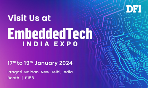 DFI präsentiert zusammen mit Partner Dynalog die neuesten Innovationen auf der Embedded Tech India Expo 2024